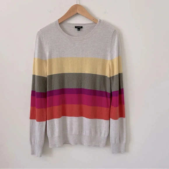 Talbots Pullover color-block striped sweater Size Small - Picture 1 of 6